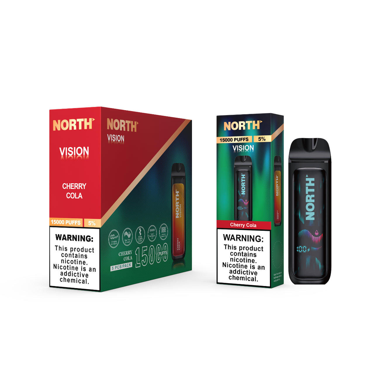 North Vision Disposable Vape 15K Puff - Cherry Cola
