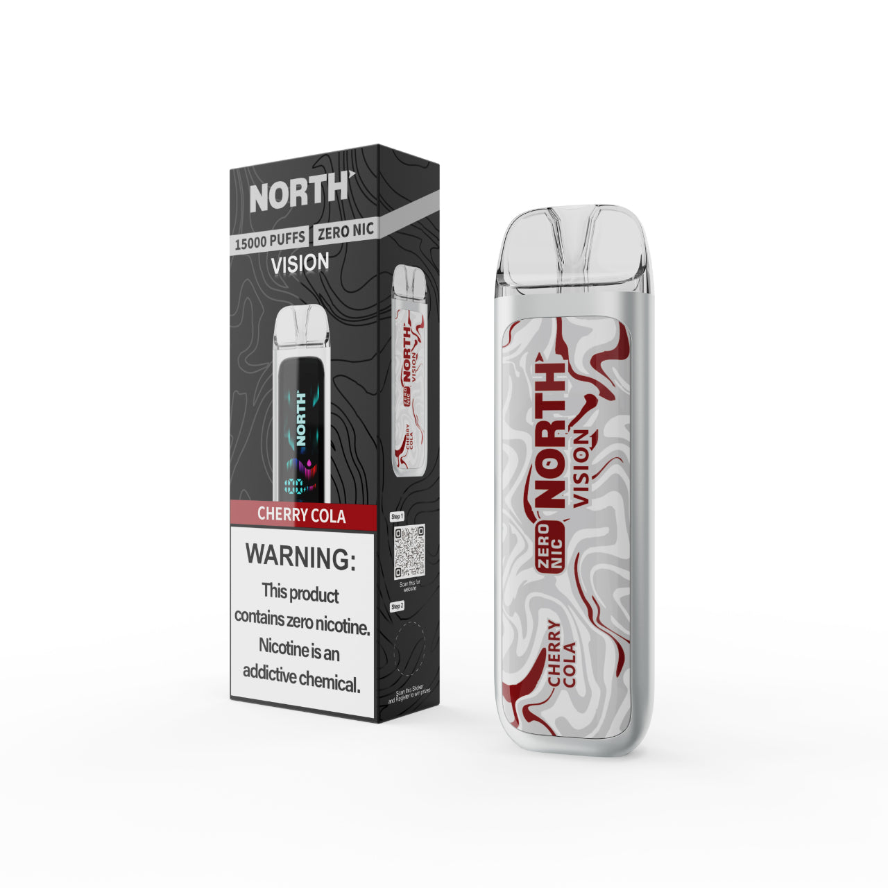 North Vision No Nicotine 15K Vape Disposable - Cherry Cola