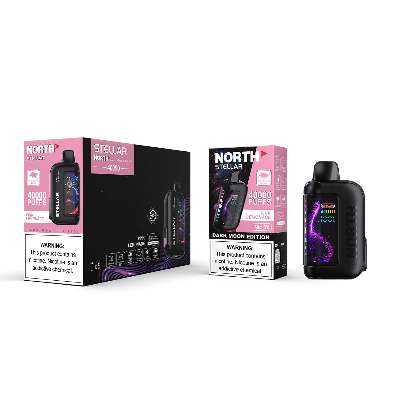 North Stellar Dark Moon 40K Vape Disposable - Pink Lemonade