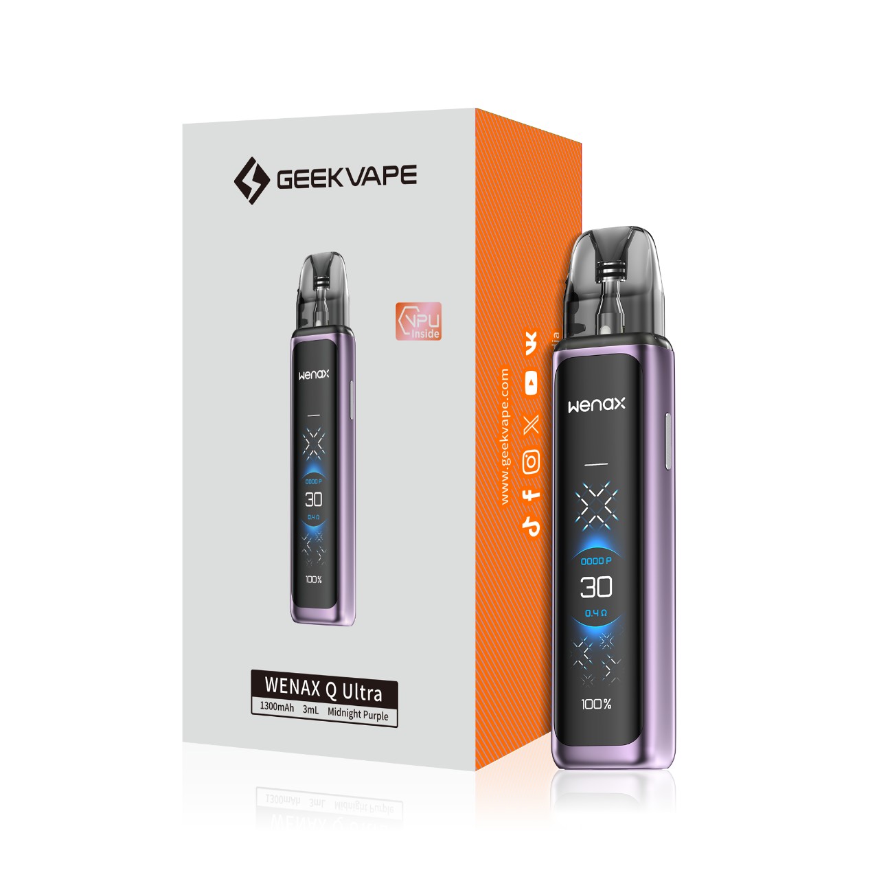 GeekVape Wenax Q Ultra Vape Pod Kit - Midnight Purple