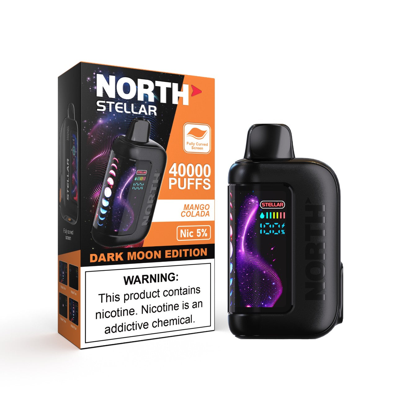 North Stellar Dark Moon 40K Vape Disposable - Mango Colada