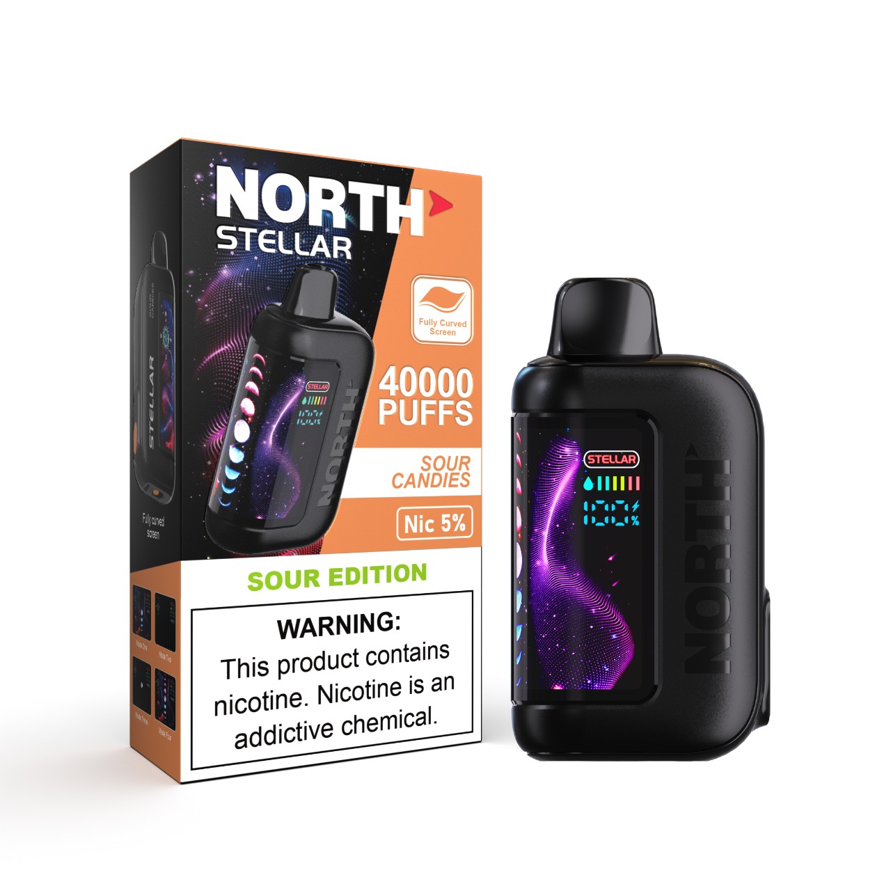 North Stellar Dark Moon 40K Vape Disposable - Sour Edition - Sour Candies