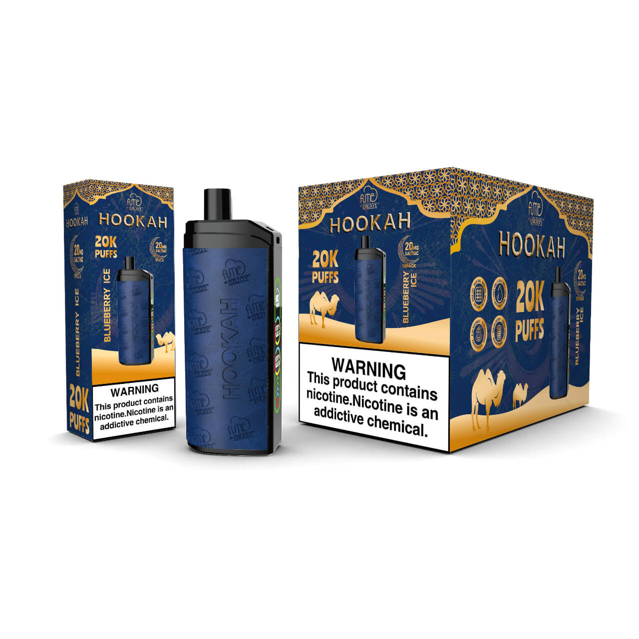FUME Disposable Hookah Vape 20K - Blueberry Ice