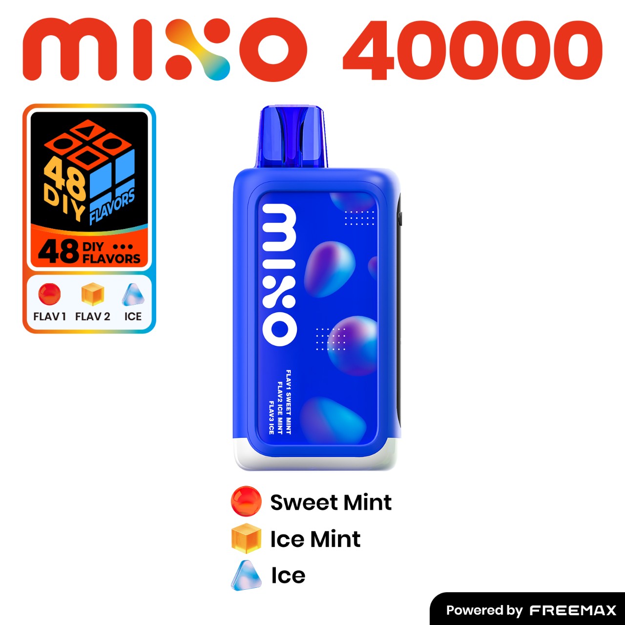 FreeMax Mixo 40000 Puff Disposable Vape - Sweet Mint/Ice Mint Ice