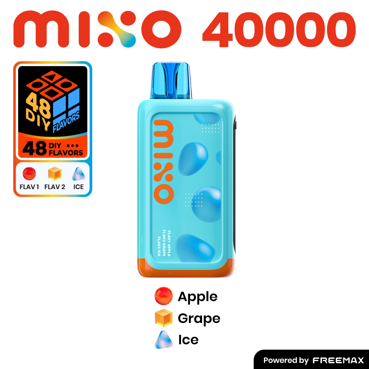 FreeMax Mixo 40000 Puff Disposable Vape - Apple/Grape Ice