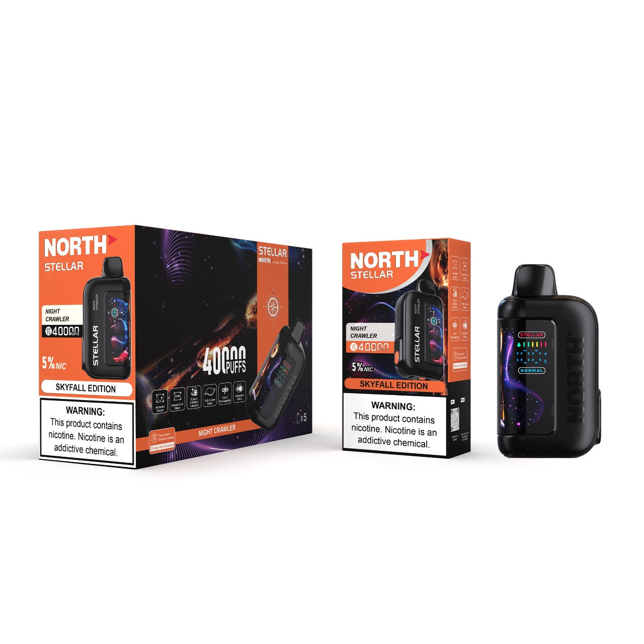 North Stellar Dark Moon 40K Vape Disposable - Skyfall Edition - Night Crawler