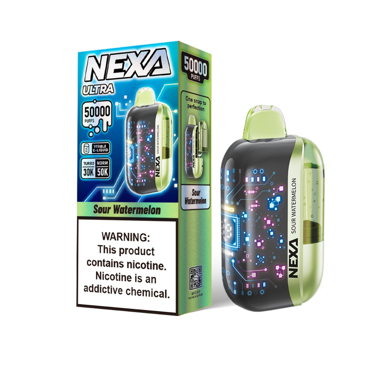 NEXA Ultra Disposable Vape 50000 Puffs - Sour Watermelon