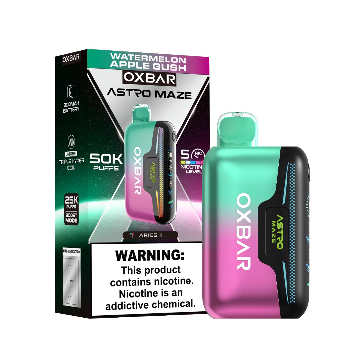 OXBAR Astro Maze 50K Disposable Vape - Watermelon Apple Gush