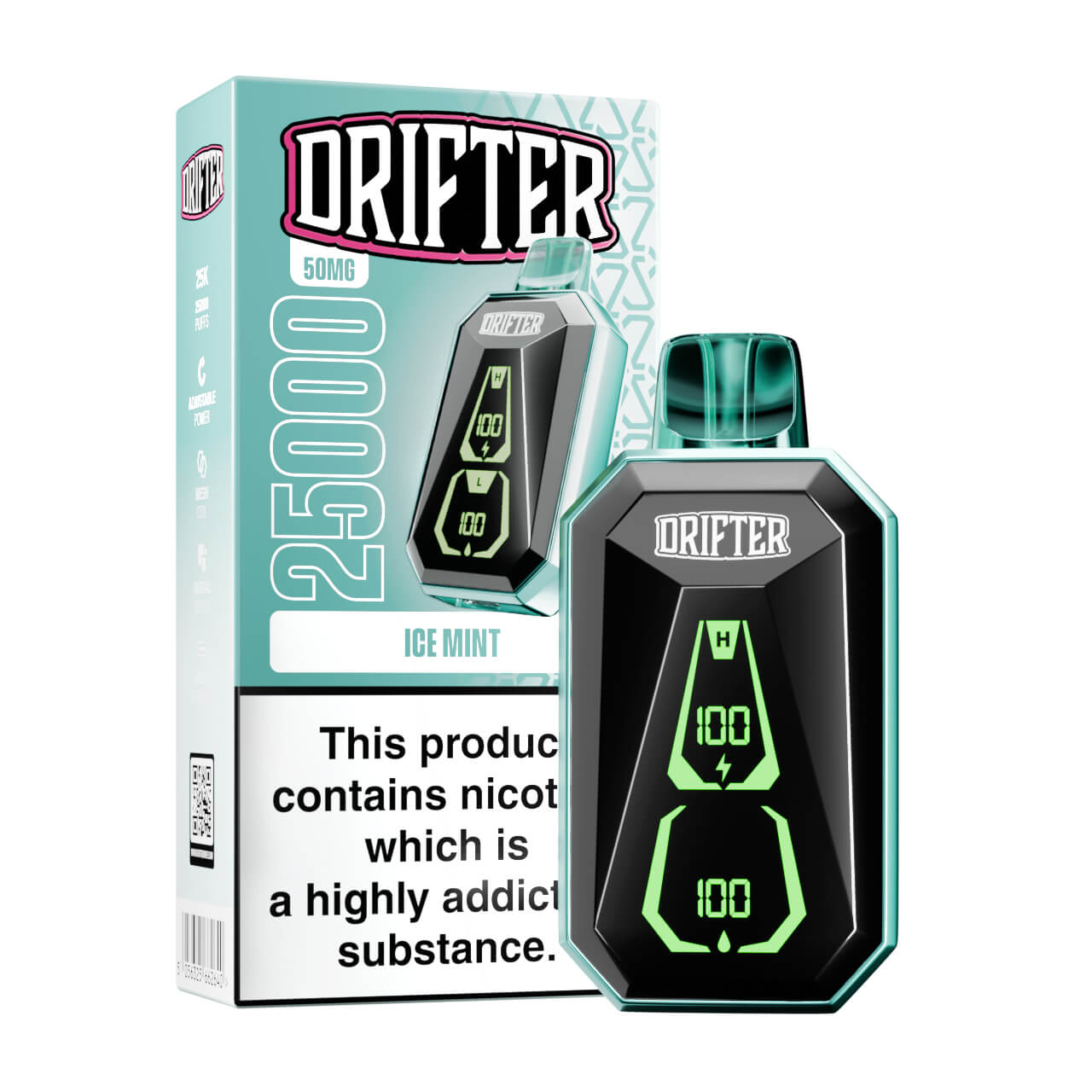 Drifter Bar 25000 Puff Disposable Vape - Ice Mint
