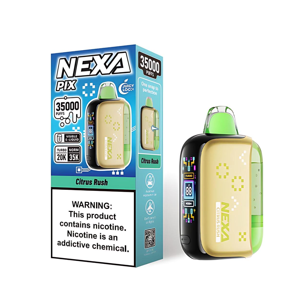 Nexa Pix Vape Disposable - 35K Puffs  - Citrus Rush