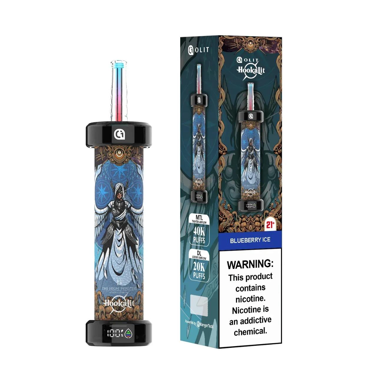 OLIT Hookahlit Disposable Pen 40K Puffs - Blueberry Ice