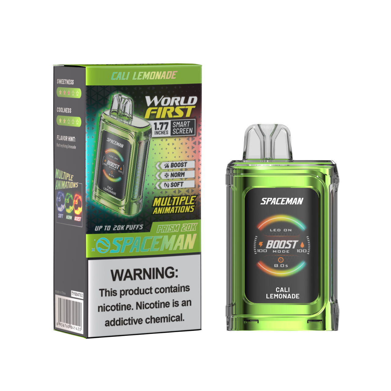 SMOK SpaceMan Prism 20K Disposable Vape - Cali Lemonade