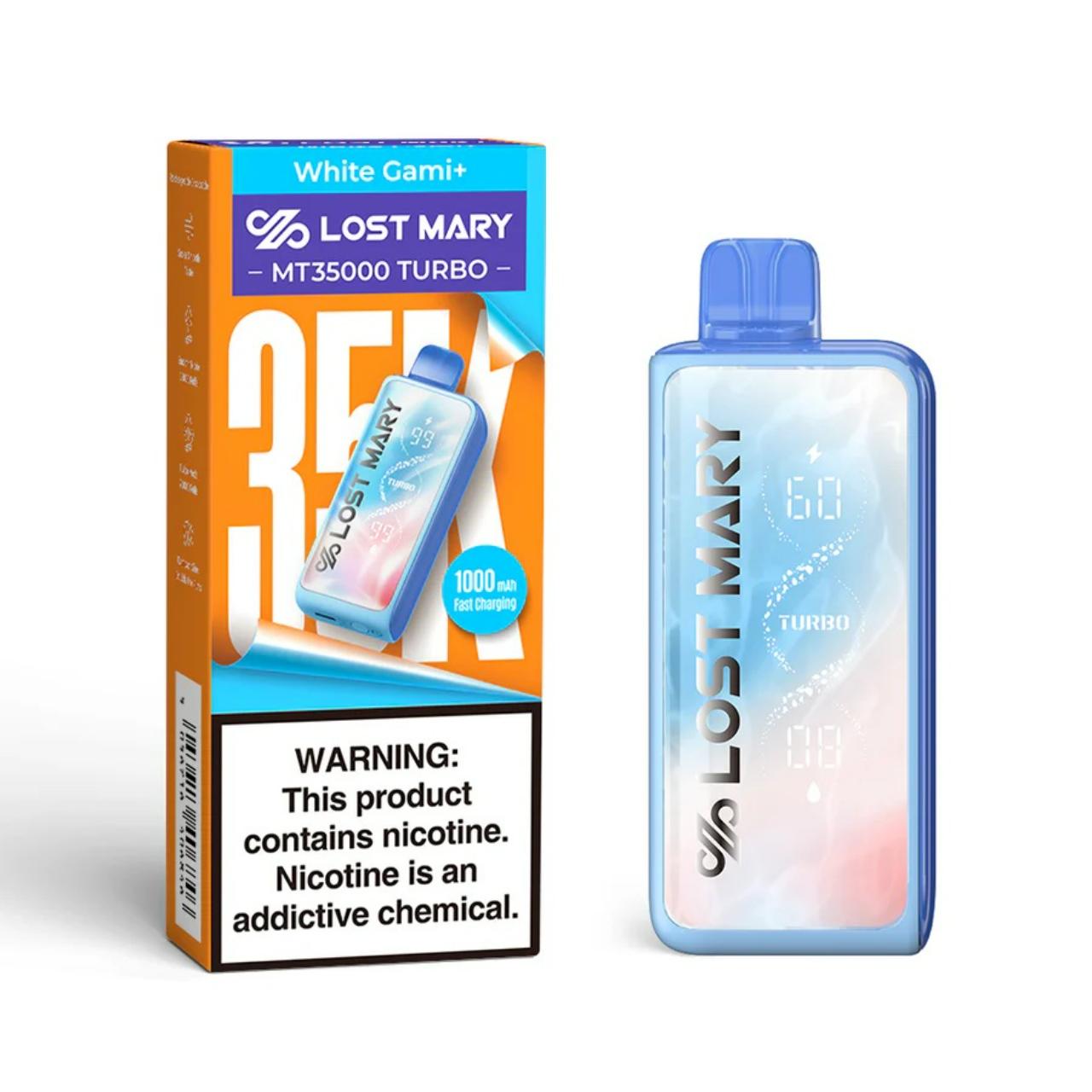Lost Mary MT 35K Turbo Vape Disposable - White Gami Plus