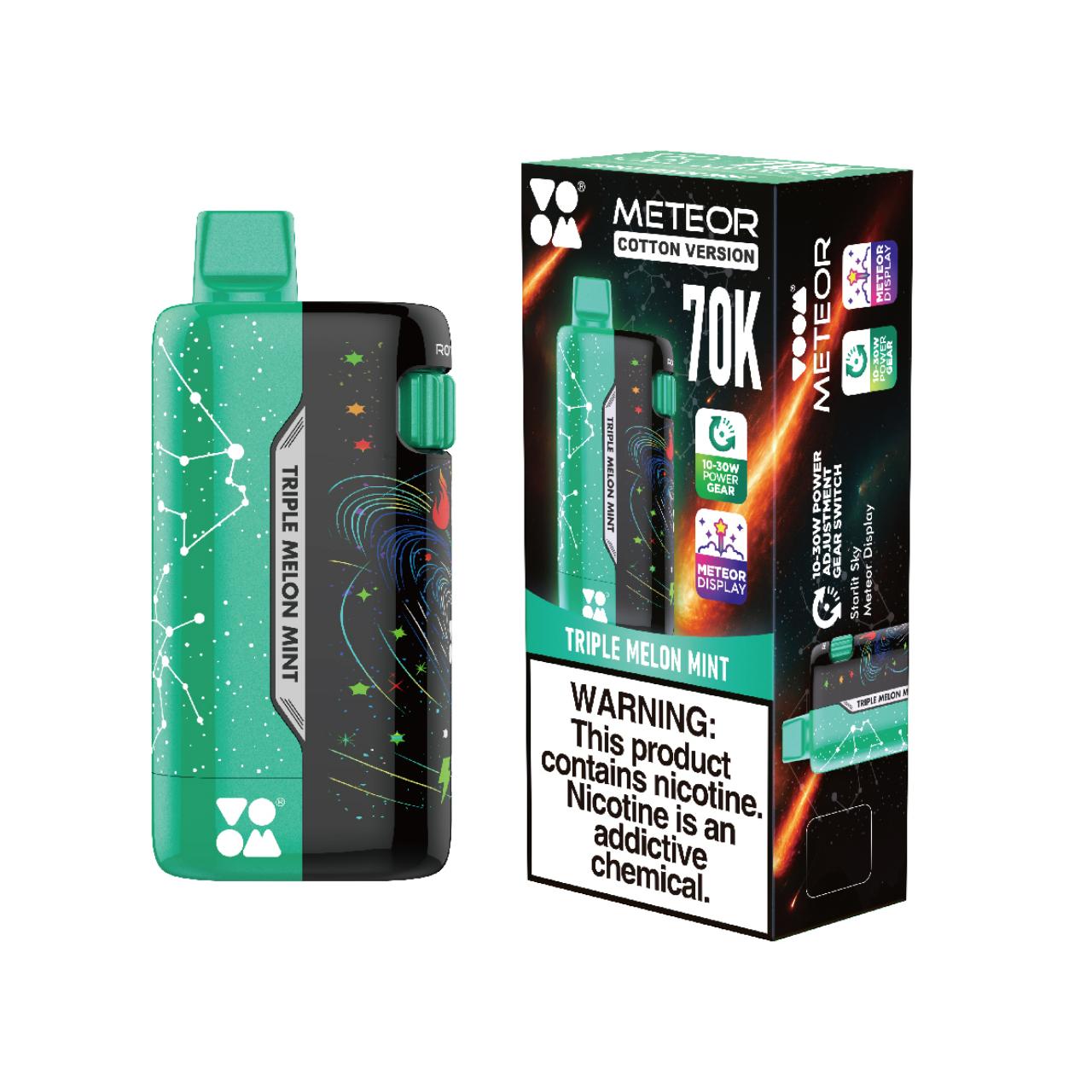 Voom Meteor 70000 Puffs Disposable Vape  - Triple Melon Mint