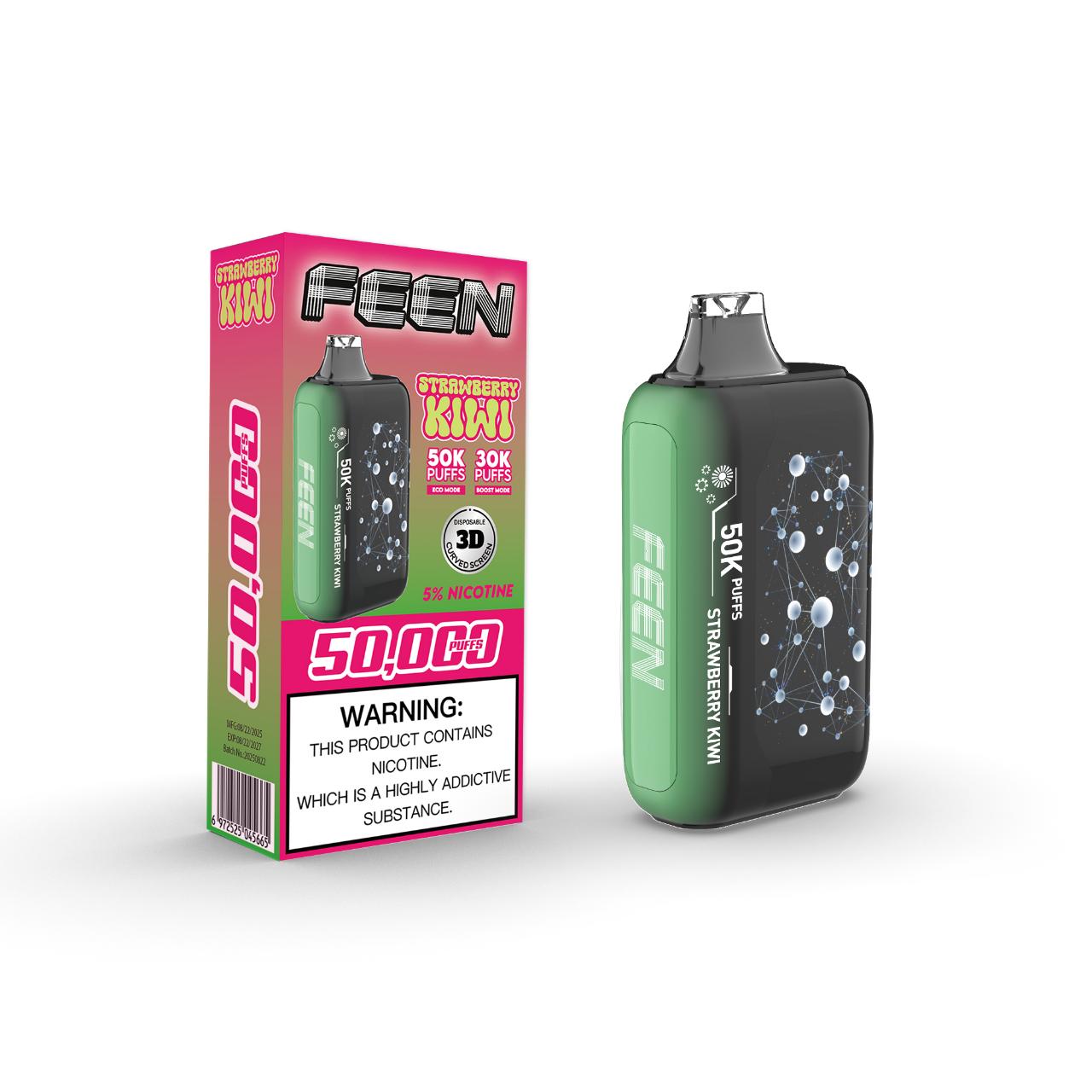 Feen 50000 Puffs Disposable Vape High Capacity - Strawberry Kiwi