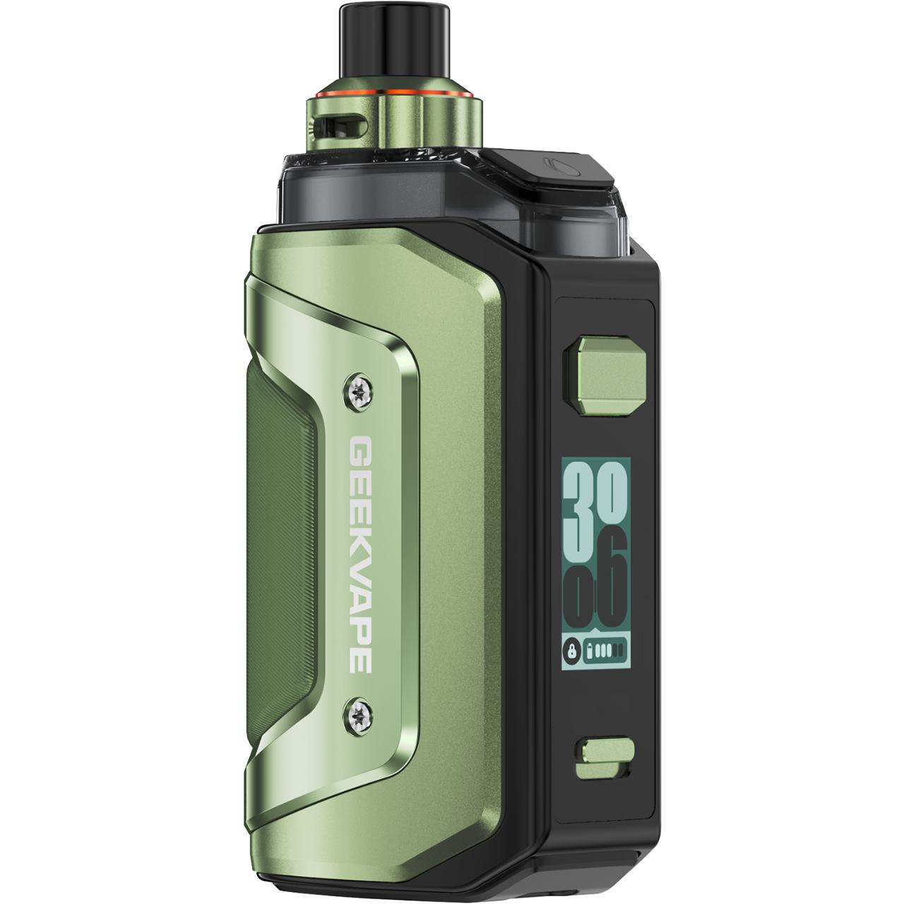 GeekVape Aegis Hero 5 Vape Kit Refillable Pod Adjustable Wattage - Racing Green