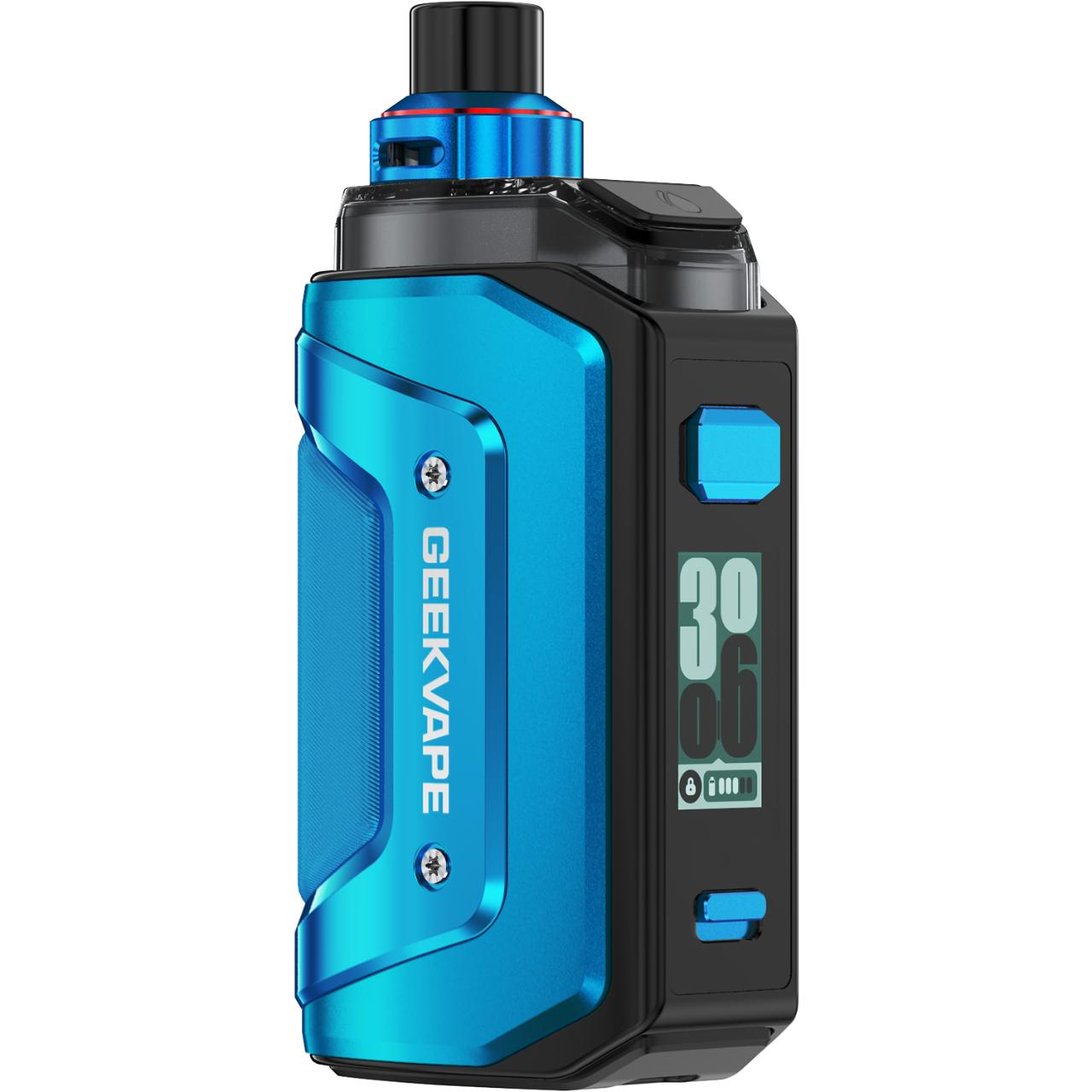 GeekVape Aegis Hero 5 Vape Kit Refillable Pod Adjustable Wattage - Turbo Blue