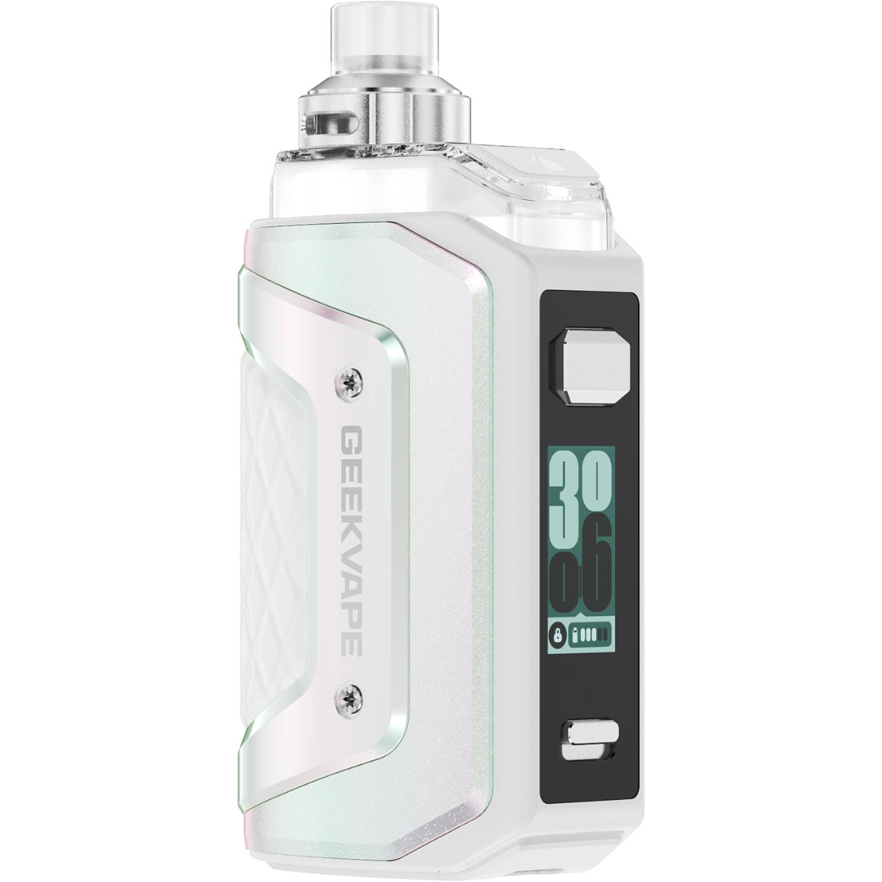 GeekVape Aegis Hero 5 Vape Kit Refillable Pod Adjustable Wattage - Pure White