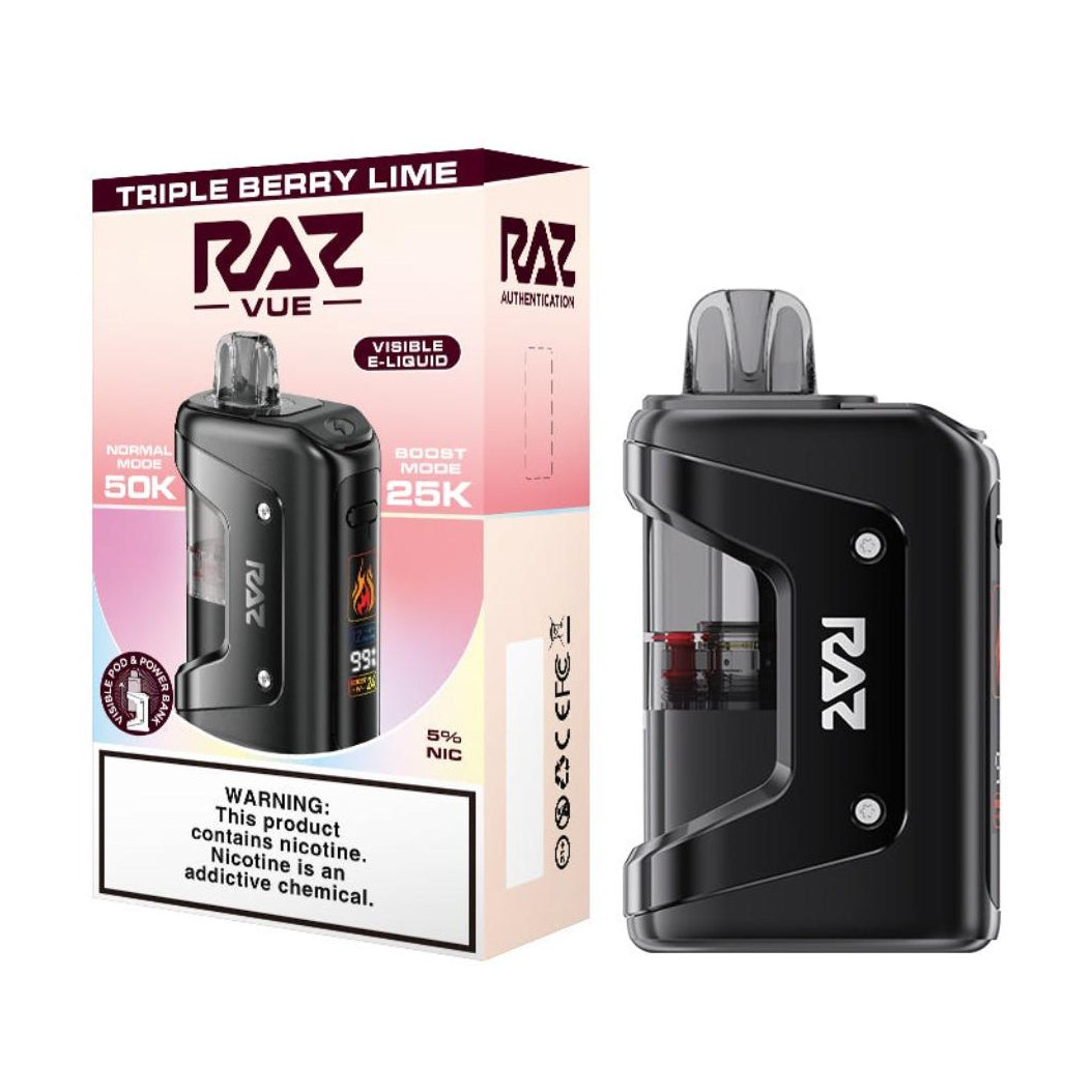Triple Berry Lime Raz Vape VUE 50K Modular Pod System