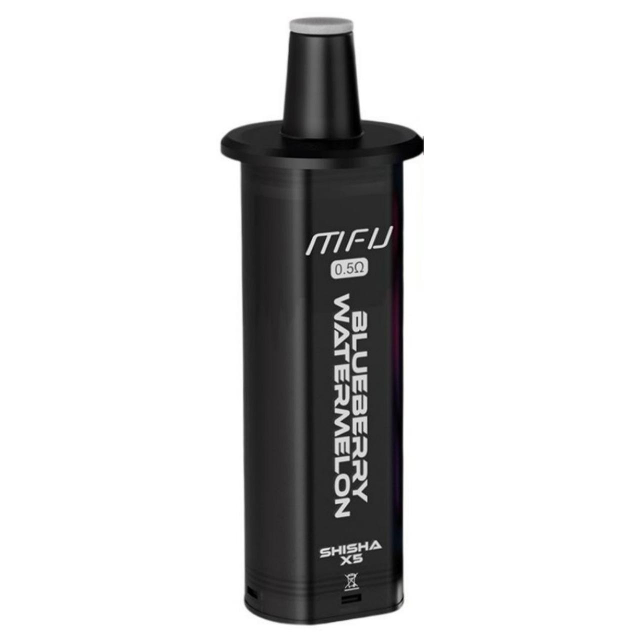 Replacement Pod  For MFU SHISHA X5 Hookah Pen - 1PC - Blueberry Watermelon