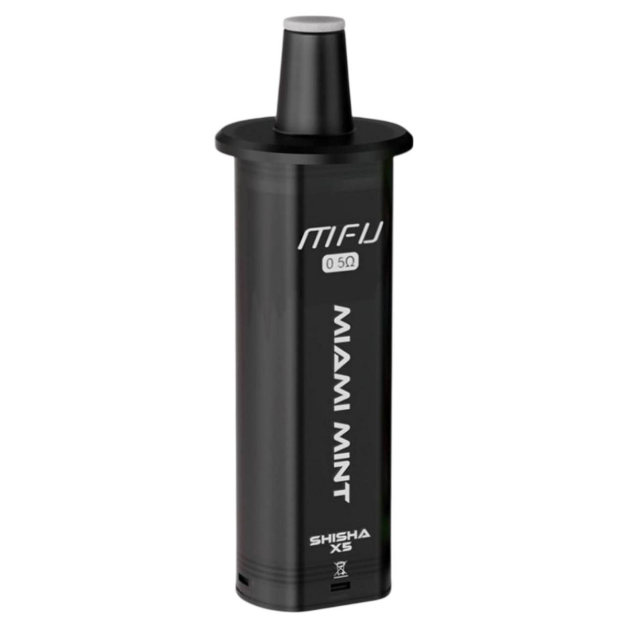 Replacement Pod  For MFU SHISHA X5 Hookah Pen - 1PC - Miami Mint