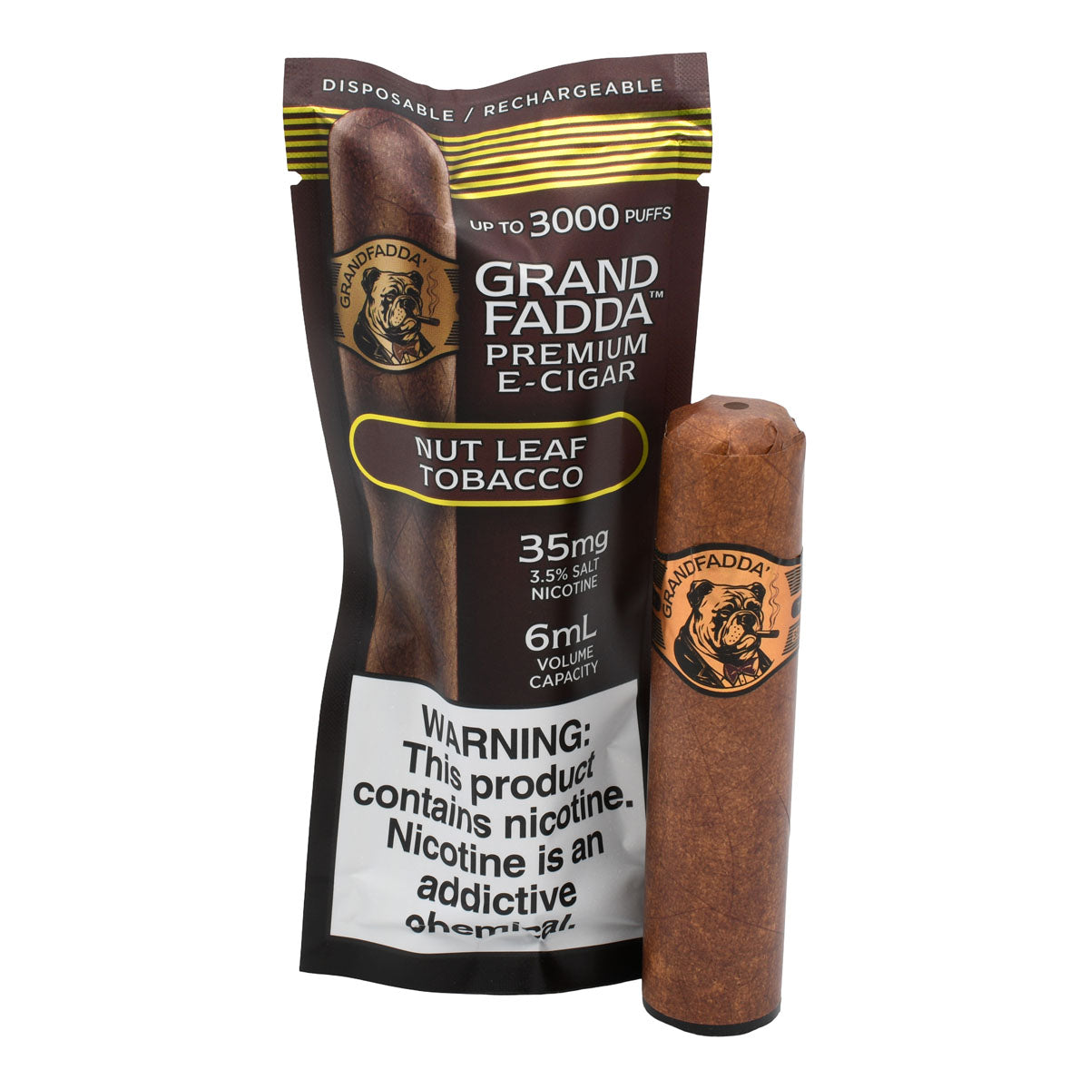 Grandfadda Cigar Vape Nut Leaf Tobacco Flavor