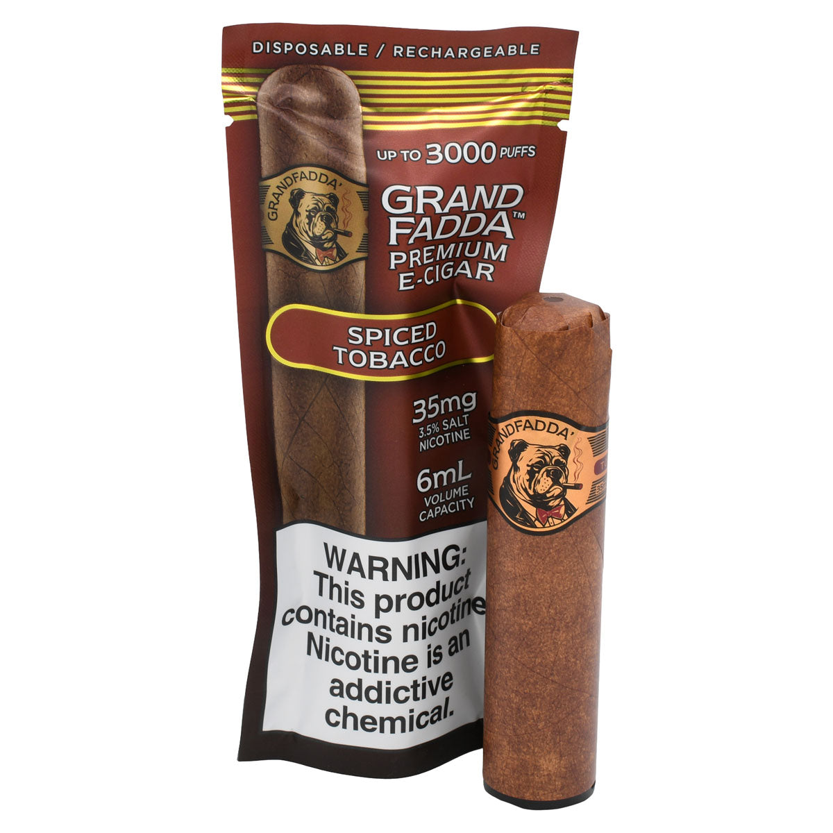 Grandfadda Cigar Vape Spiced Tobacco Flavor