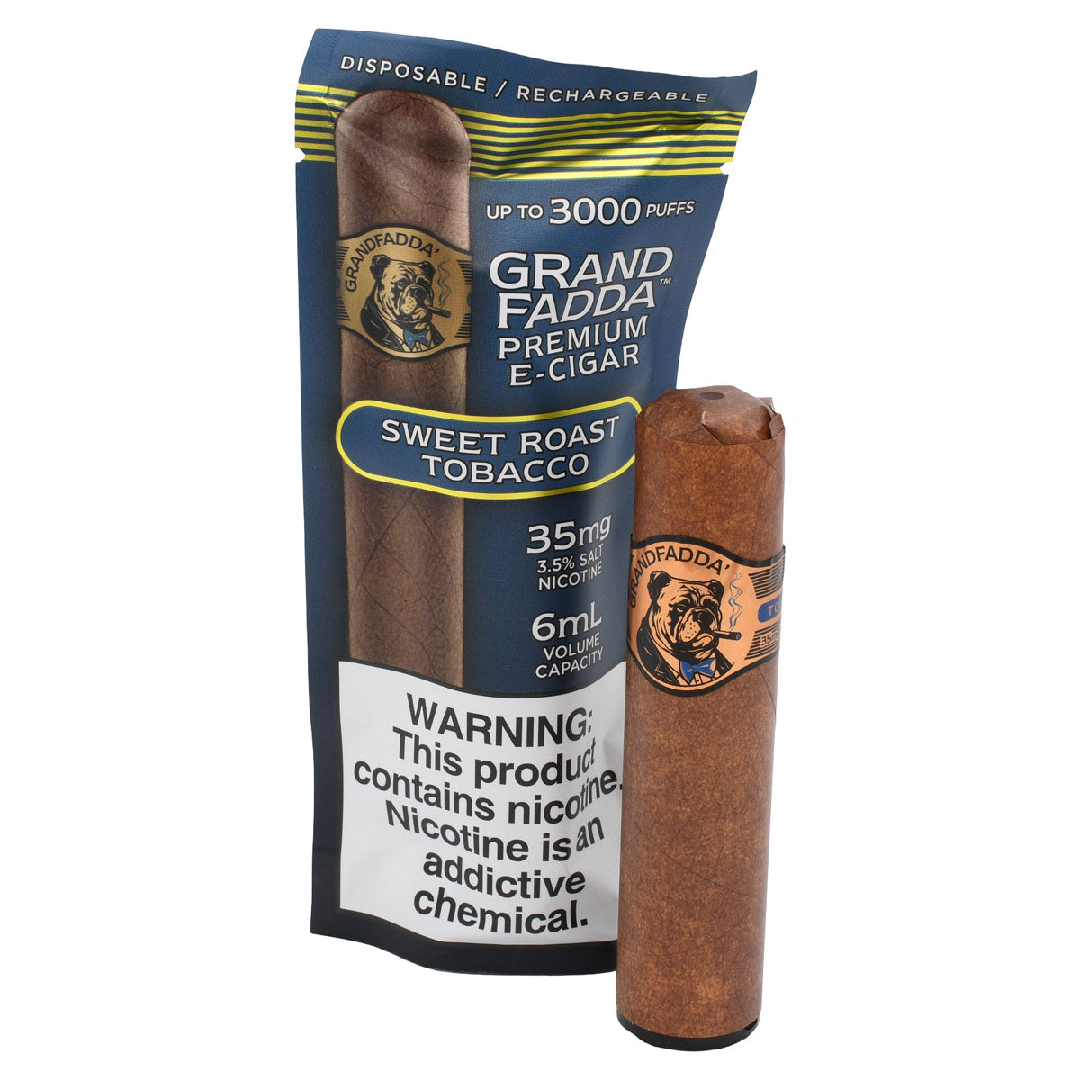 Grandfadda Cigar Vape Sweet Roast Tobacco Flavor