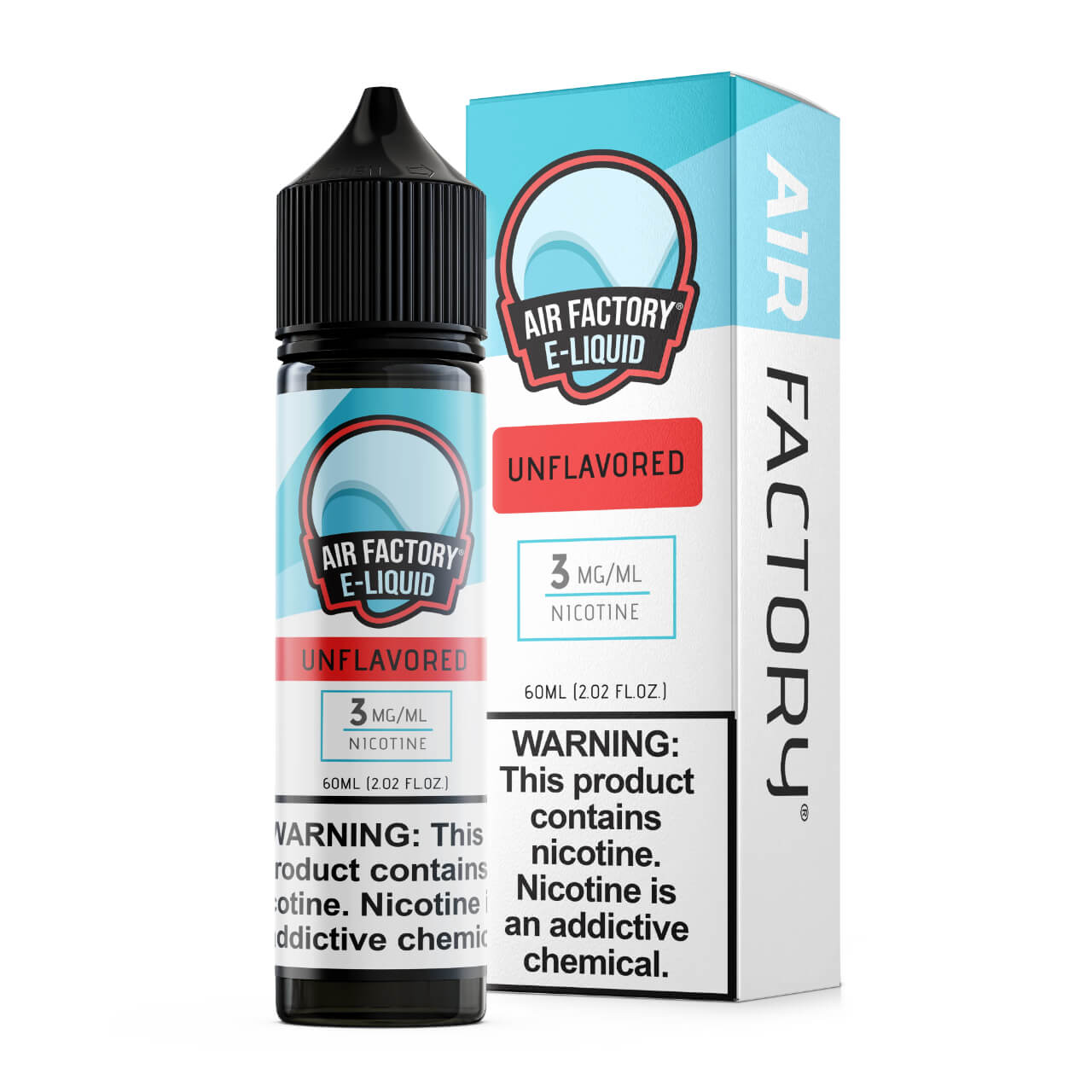 Air Factory Unflavored EJuice 60ml - 3 MG
