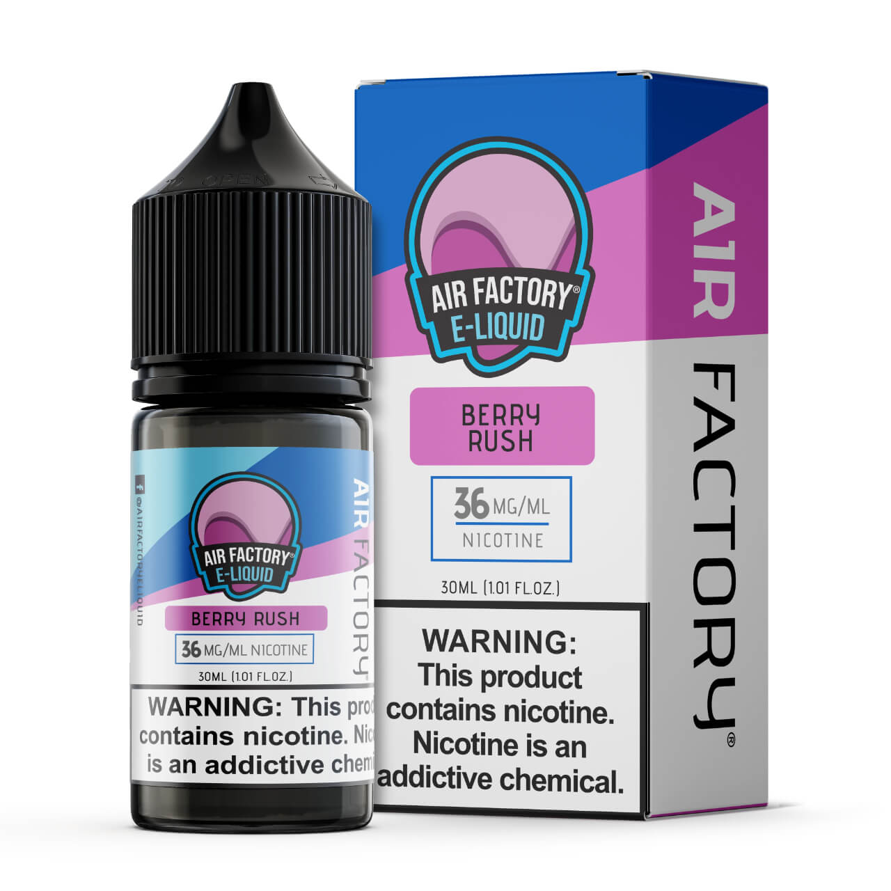 Air Factory Berry Rush Salt Nicotine E Juice 30ml - 36 MG