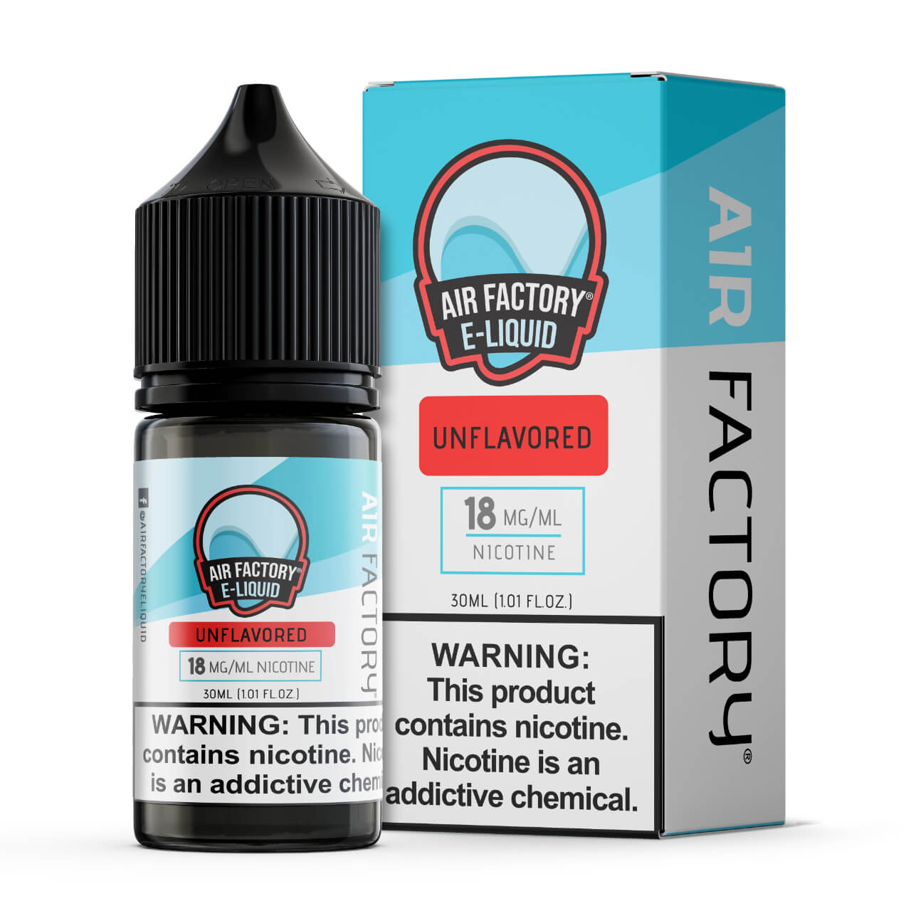Air Factory Unflavored Nic Salt Ejuice 30ml - 18 MG