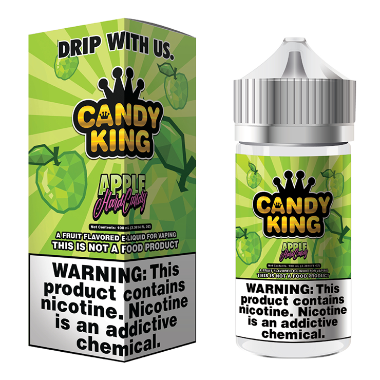 Candy King Hard Apple E Juice 100ml - 3 MG