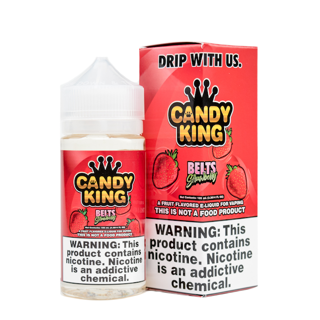 Candy King Ejuice Strawberry Belts 100ml - 3 MG