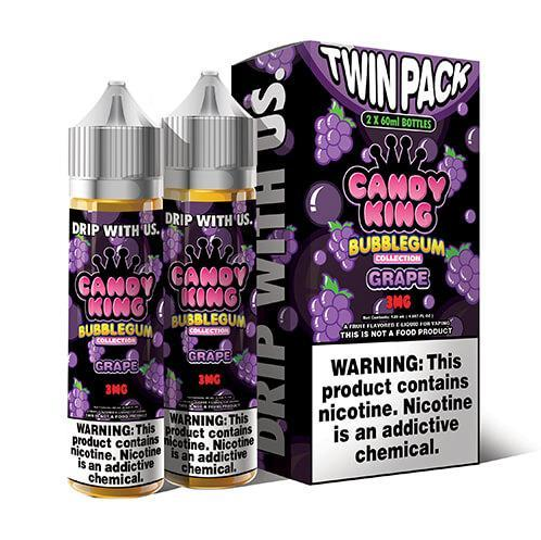 EJuice Grape Bubblegum 120ml Candy King - 0 MG
