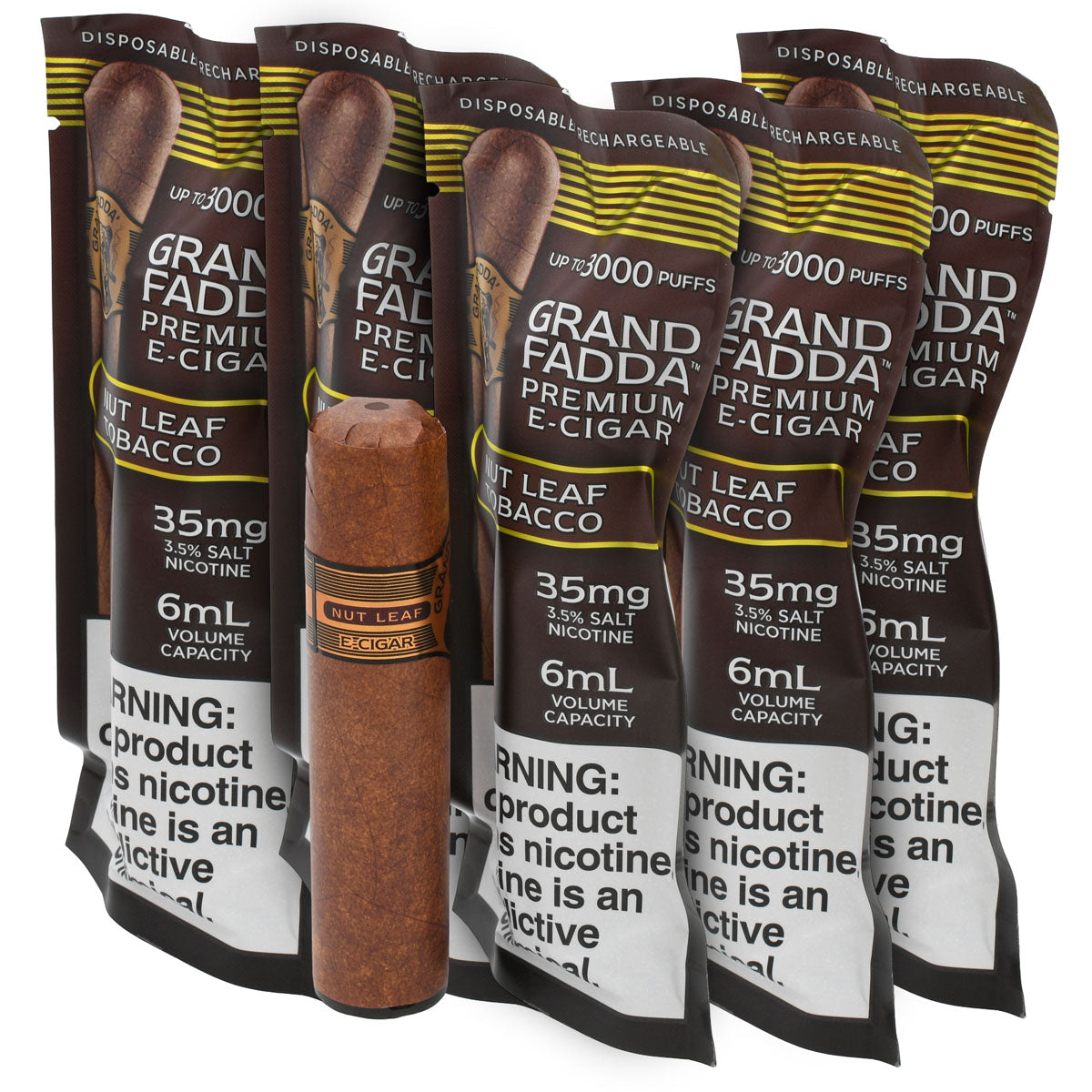 Nut Leaf Tobacco E-Cigar 5-Pack