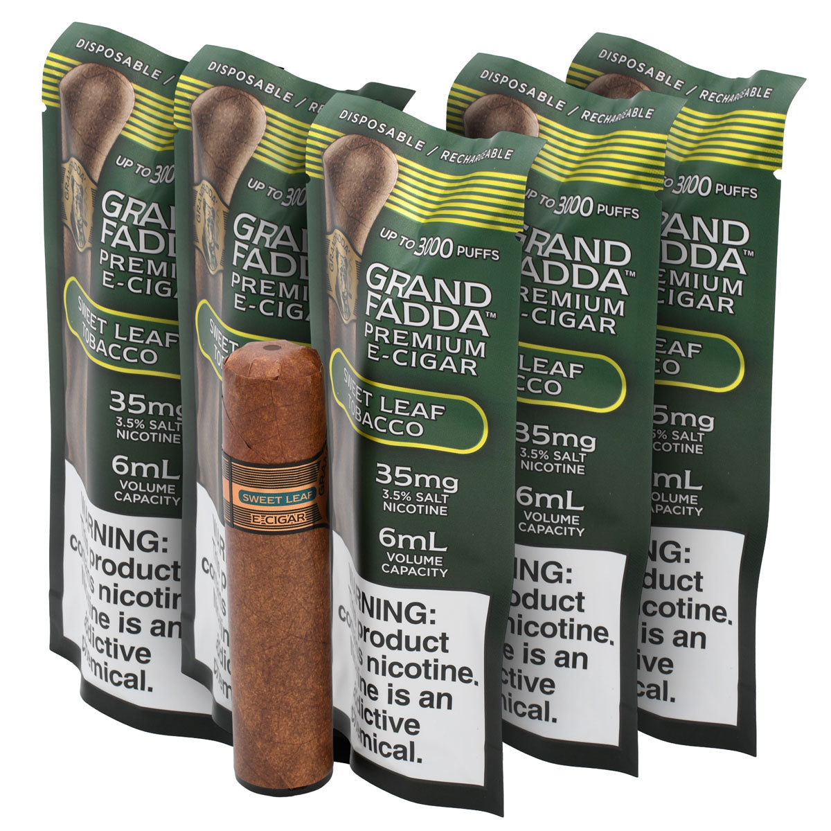 Sweet Leaf Tobacco E-Cigar 5-Pack
