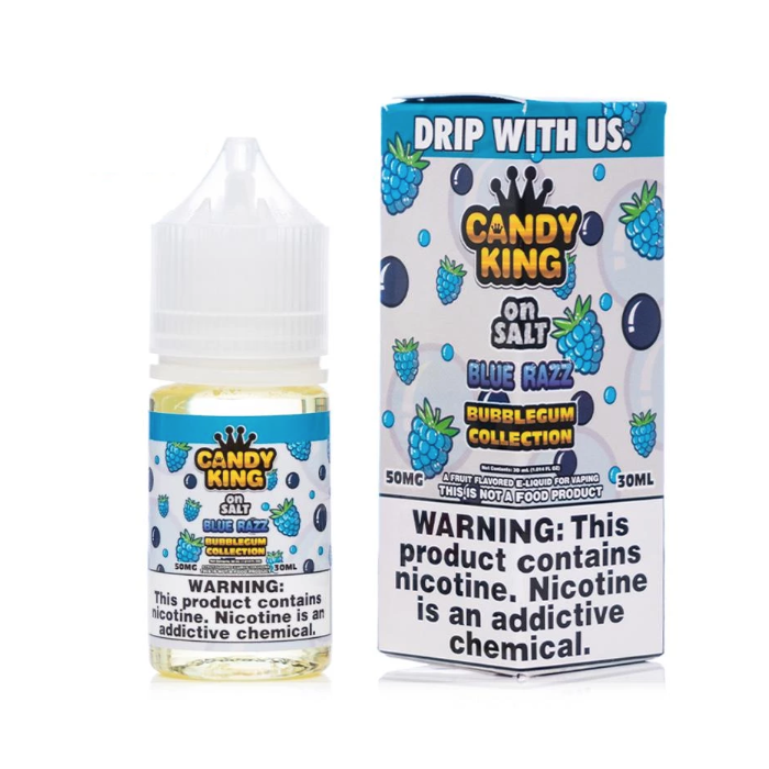Blue Razz Nicotine Salt E Juice 30ml Candy King - 35 MG