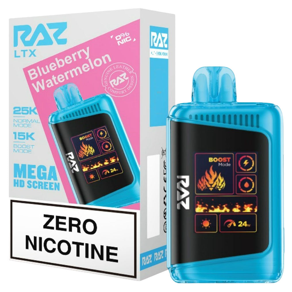 Blueberry Watermelon Zero Nicotine Raz LTX25000 Vape