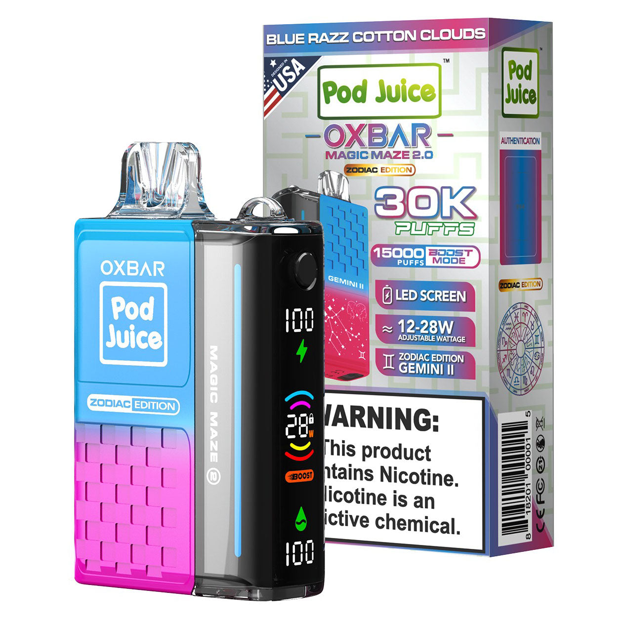 OXBAR Magic Maze 2 | Zodiac Edition 30K POD Juice Disposable