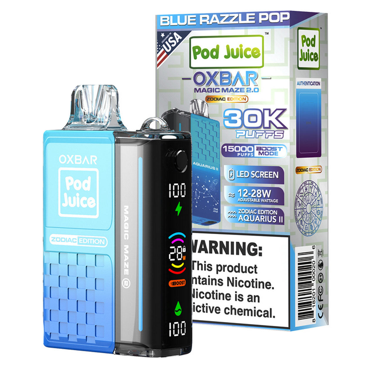 OXBAR Magic Maze 2 | Zodiac Edition 30K POD Juice Disposable