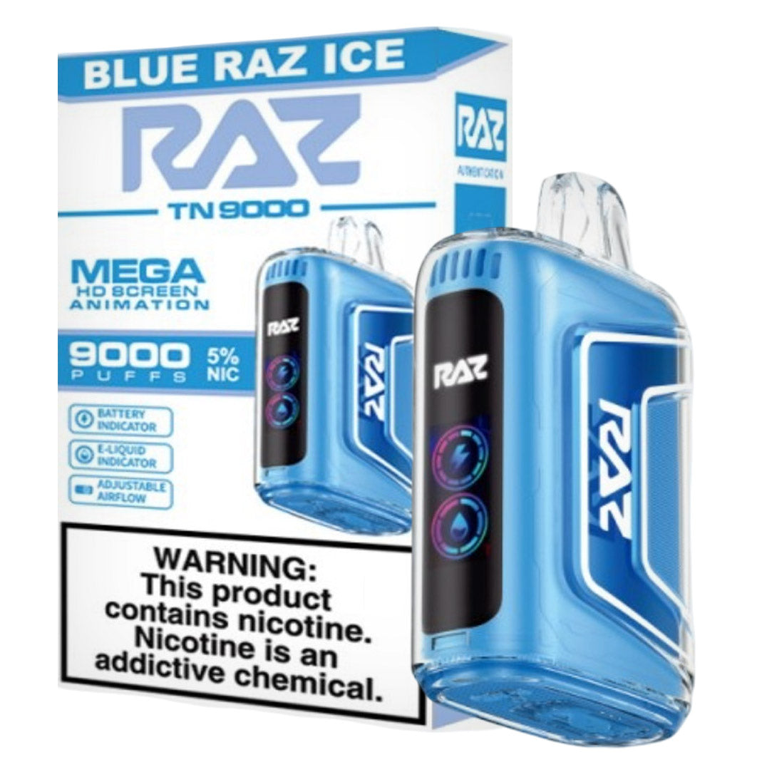 Blue Razz Ice RAZ vape TN9000