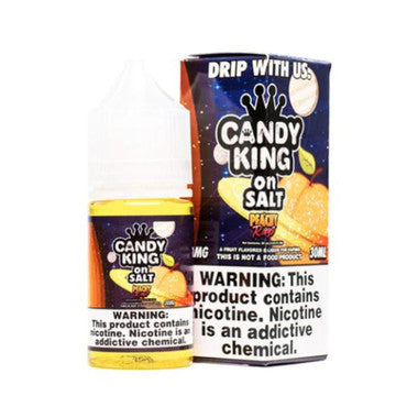 Candy King Nic Salt E Juice Peachy Rings 30ml