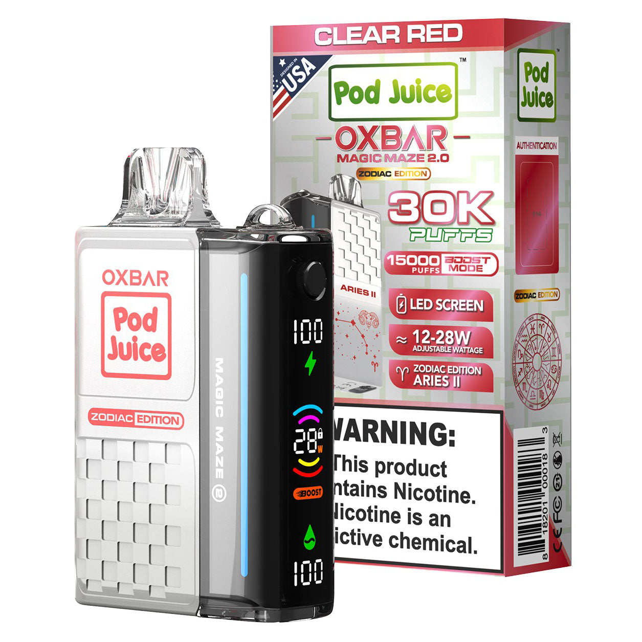 OXBAR Magic Maze 2 | Zodiac Edition 30K POD Juice Disposable