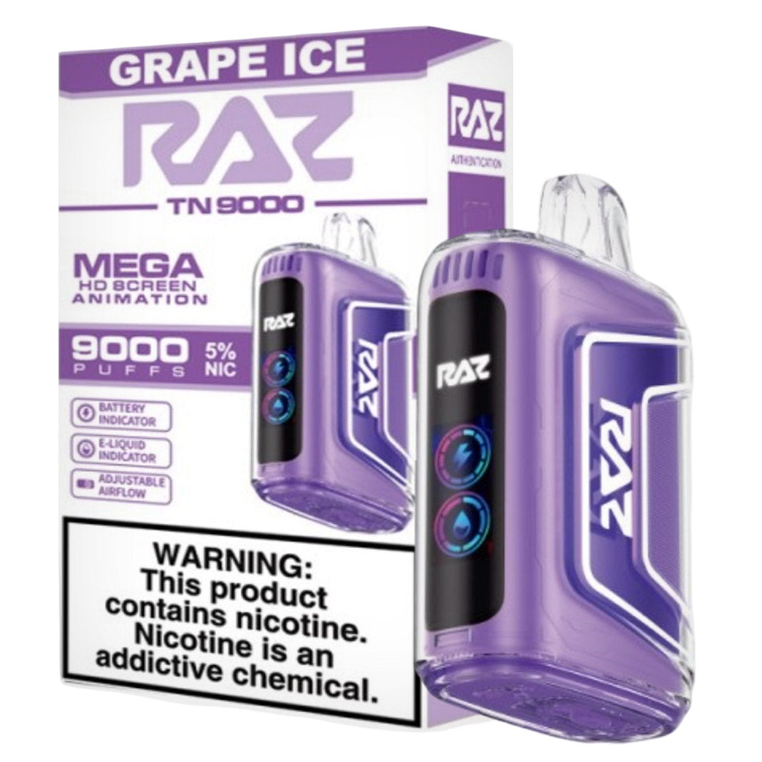 Grape Ice RAZ vape TN9000
