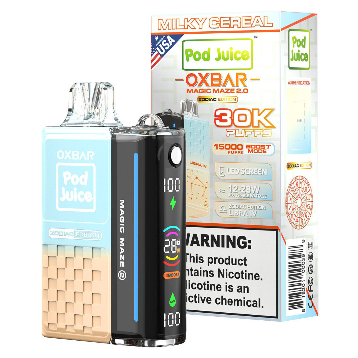 OXBAR Magic Maze 2 | Zodiac Edition 30K POD Juice Disposable