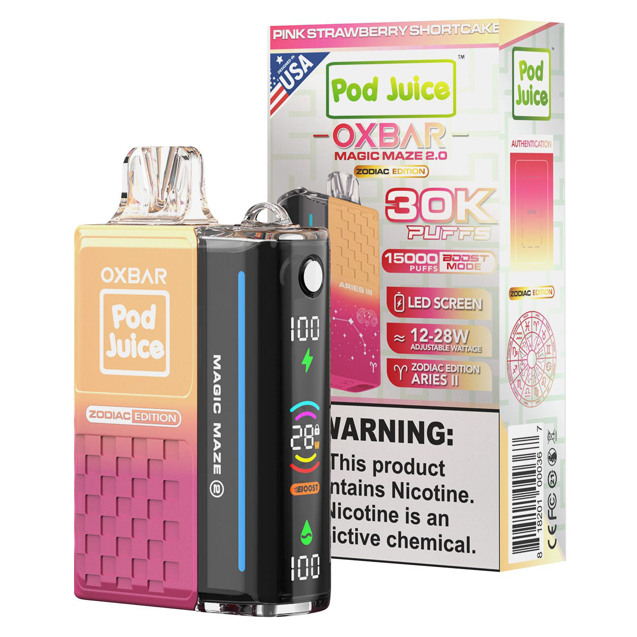 OXBAR Magic Maze 2 | Zodiac Edition 30K POD Juice Disposable