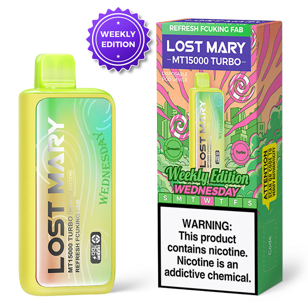 Lost Mary MT15000 Turbo Weekly Edition Bar Vapes