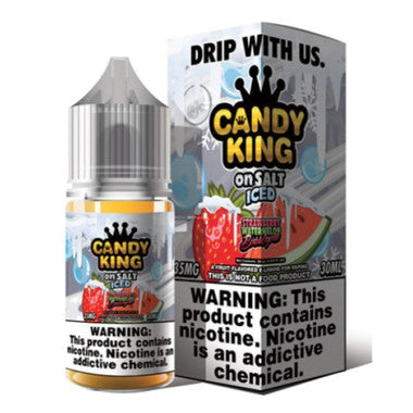 Candy King EJuice Strawberry Watermelon Bubblegum Salt Iced 30ml