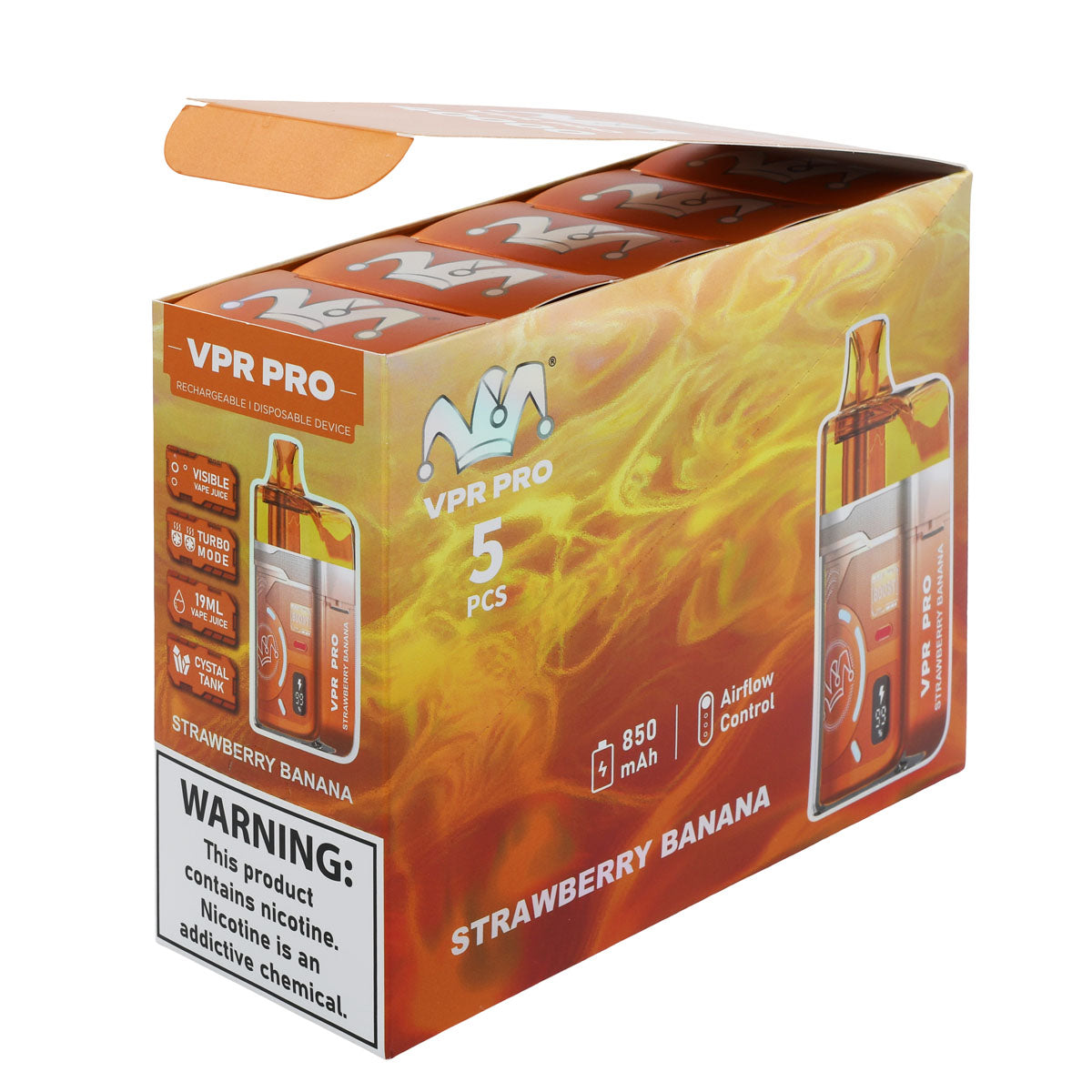 5pcs POP Strawberry-Banana VPR 40K