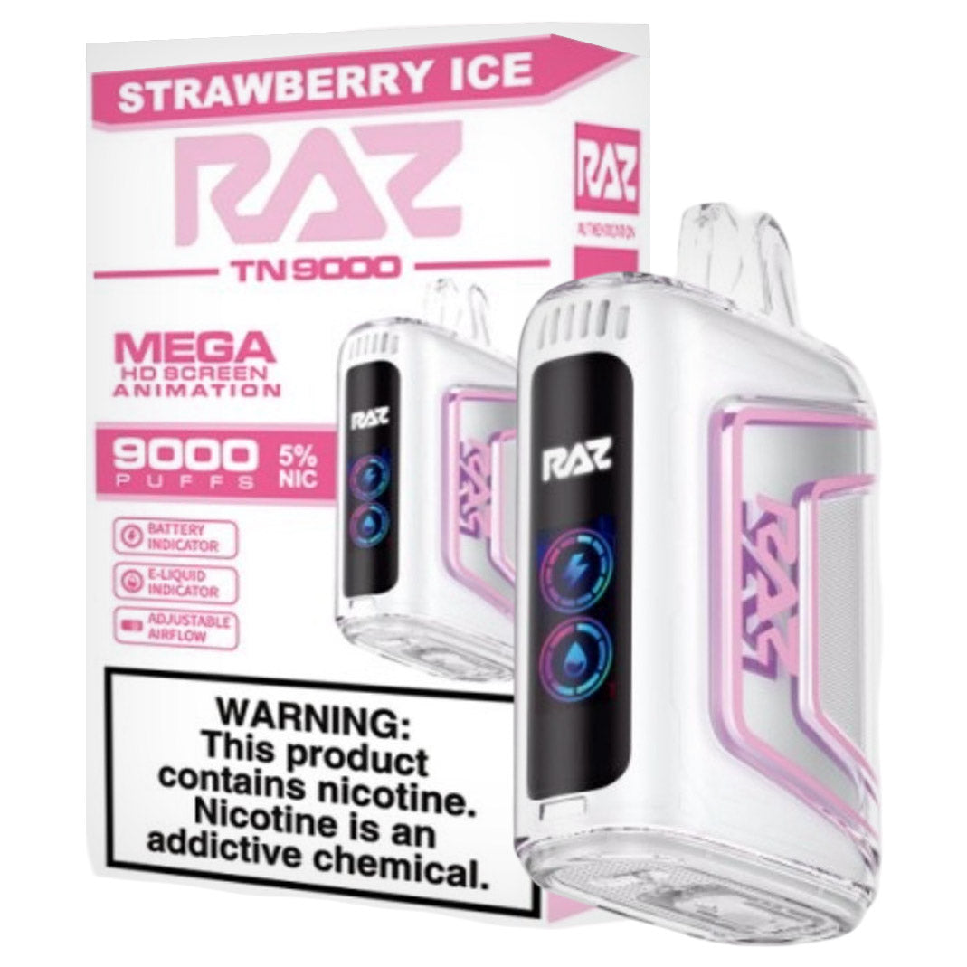 Strawberry Ice RAZ vape TN9000
